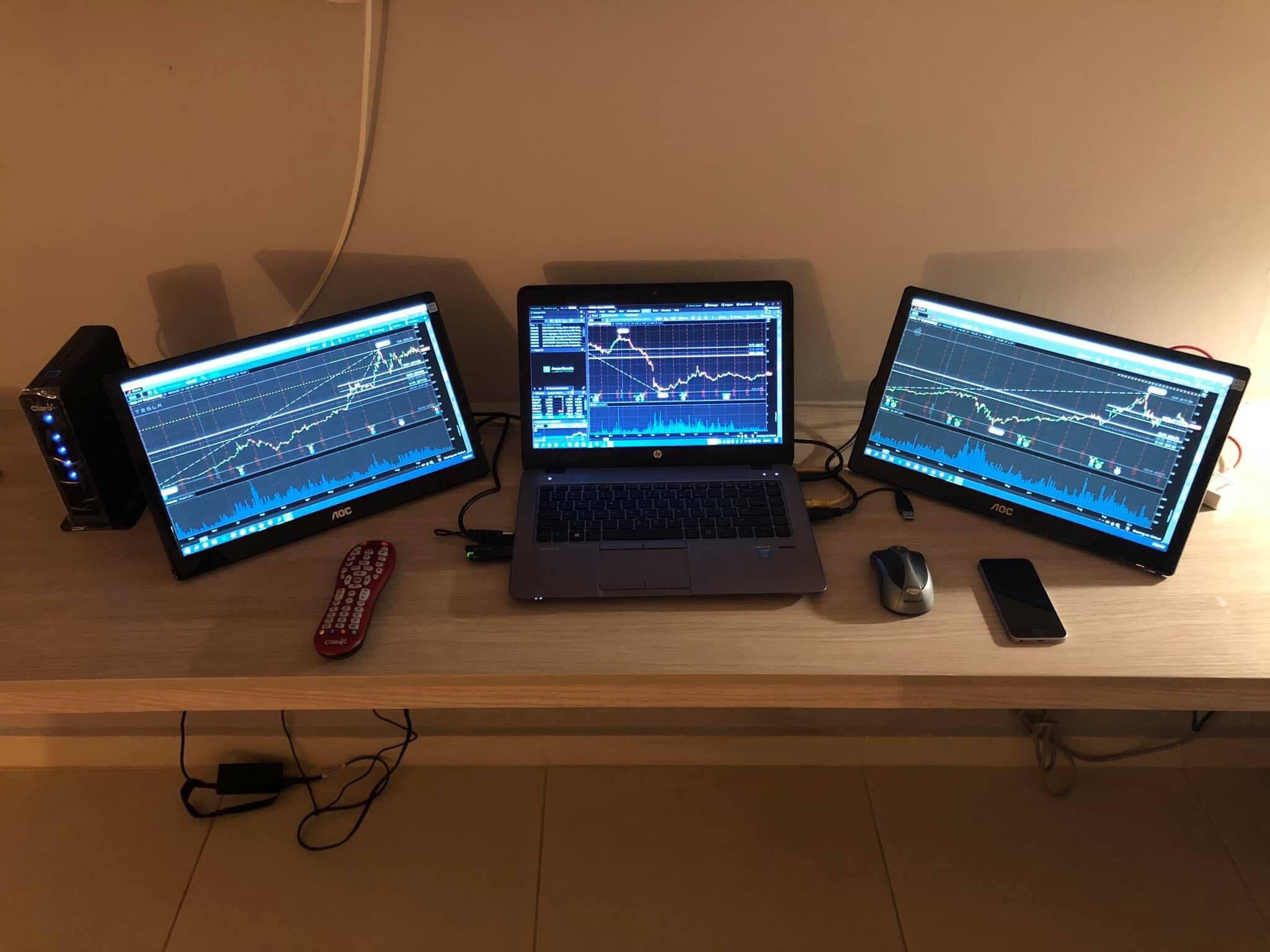 2020 — Colombia, laptop and portable monitor